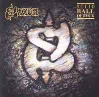 [Saxon Solid Ball of Rock Album Cover]