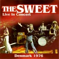 [The Sweet Live in Concert - Denmark 1976 Album Cover]