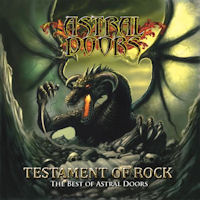 [Astral Doors Testament of Rock - The Best of Astral Doors Album Cover]