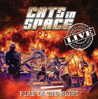 [Cats In Space Fire in the Night - Live Album Cover]