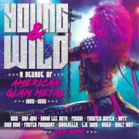 Compilations Young and Wild - A Decade of American Glam Metal Album Cover