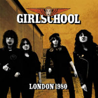 [Girlschool Live 1980 Album Cover]