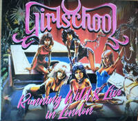 Girlschool Running Wild and Live in London Album Cover