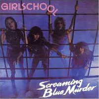 [Girlschool Screaming Blue Murder Album Cover]