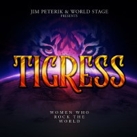 [Jim Peterik and World Stage Tigress - Women Who Rock The World  Album Cover]