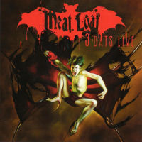 [Meat Loaf 3 Bats Live Album Cover]